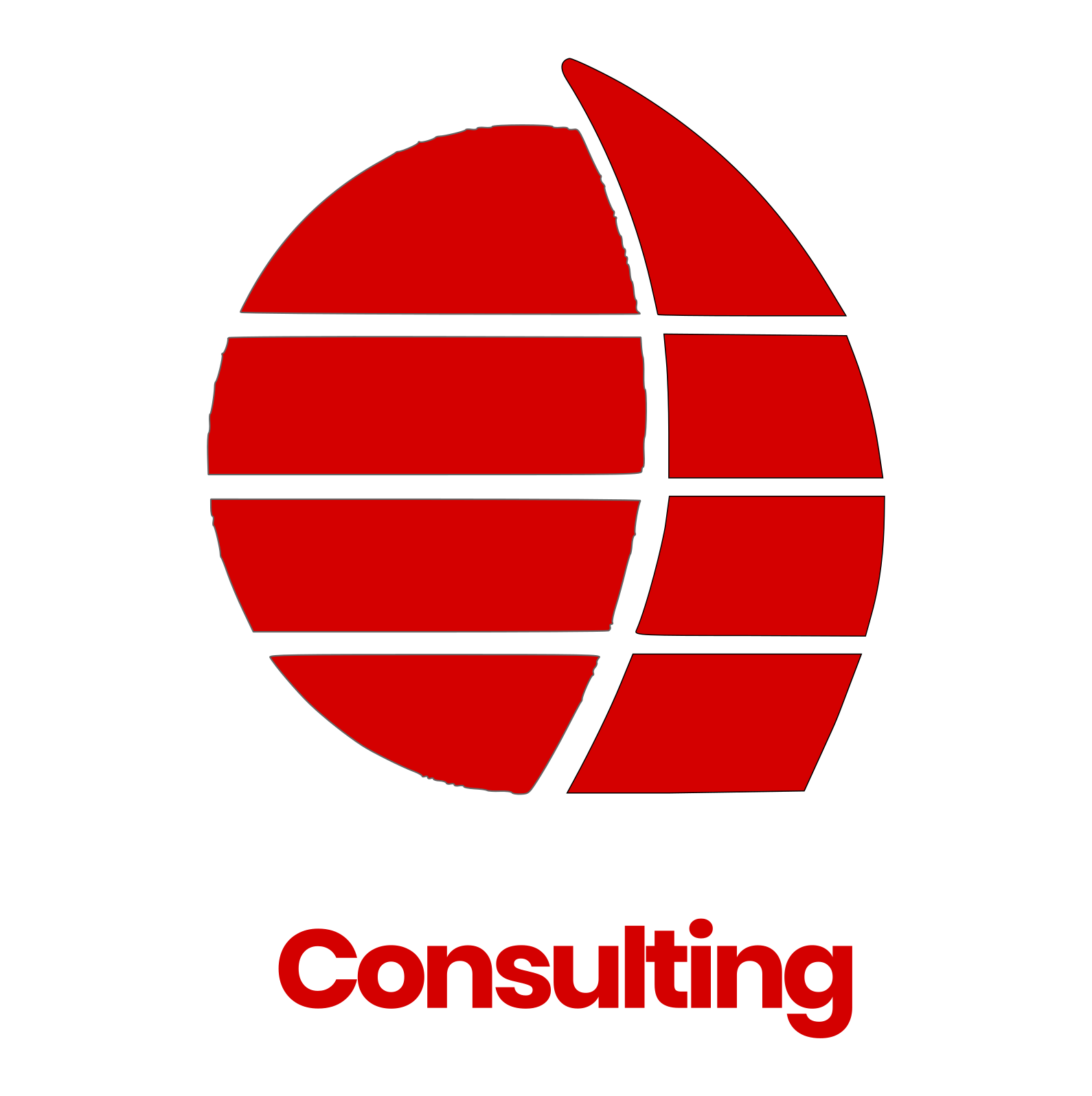 LOGO GROUPS PROJECT CONSULTING 2024 Poppins rosso bianco